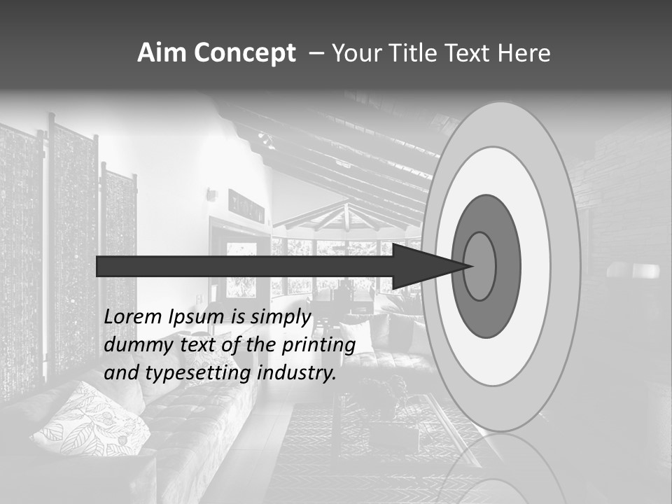 Residential Contemporary Interior PowerPoint Template