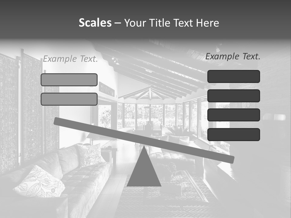 Residential Contemporary Interior PowerPoint Template