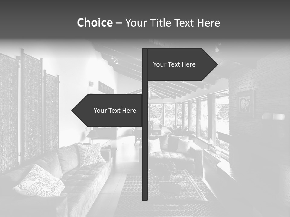 Residential Contemporary Interior PowerPoint Template