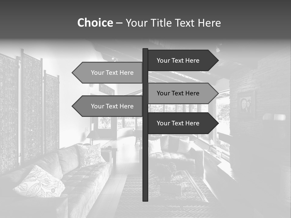 Residential Contemporary Interior PowerPoint Template