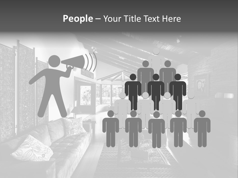 Residential Contemporary Interior PowerPoint Template