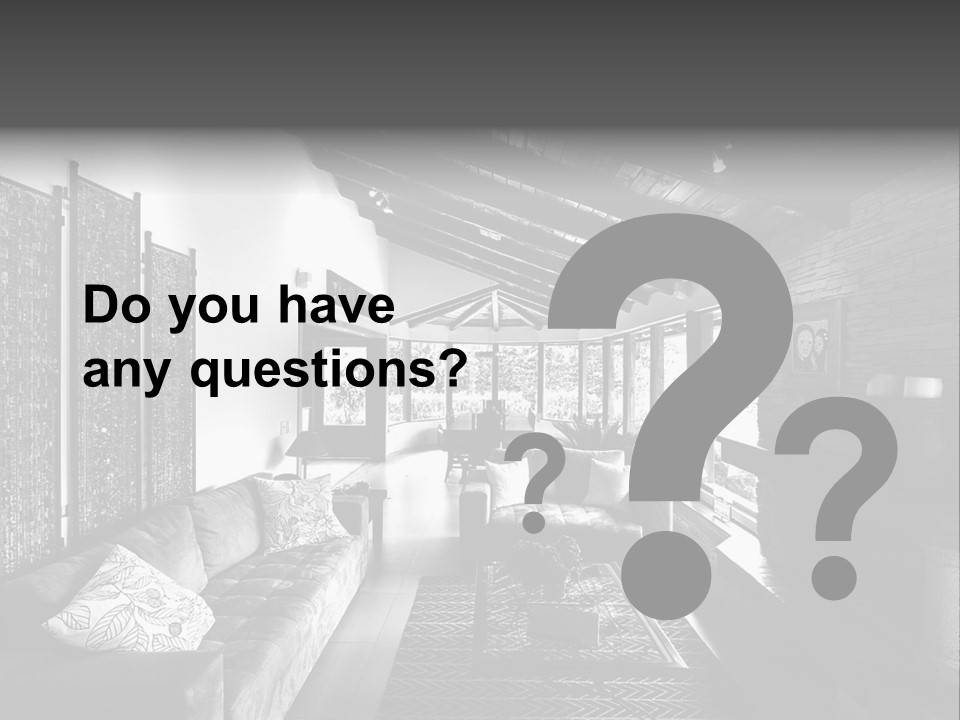 Residential Contemporary Interior PowerPoint Template