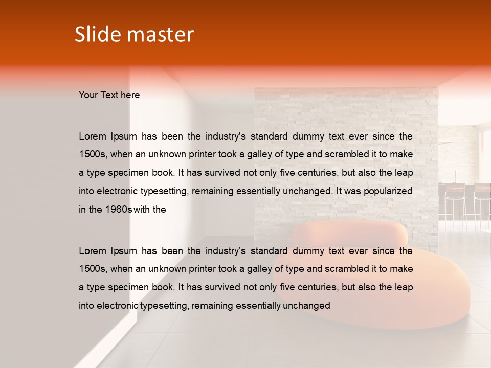 Comfortable Passage Furnished PowerPoint Template