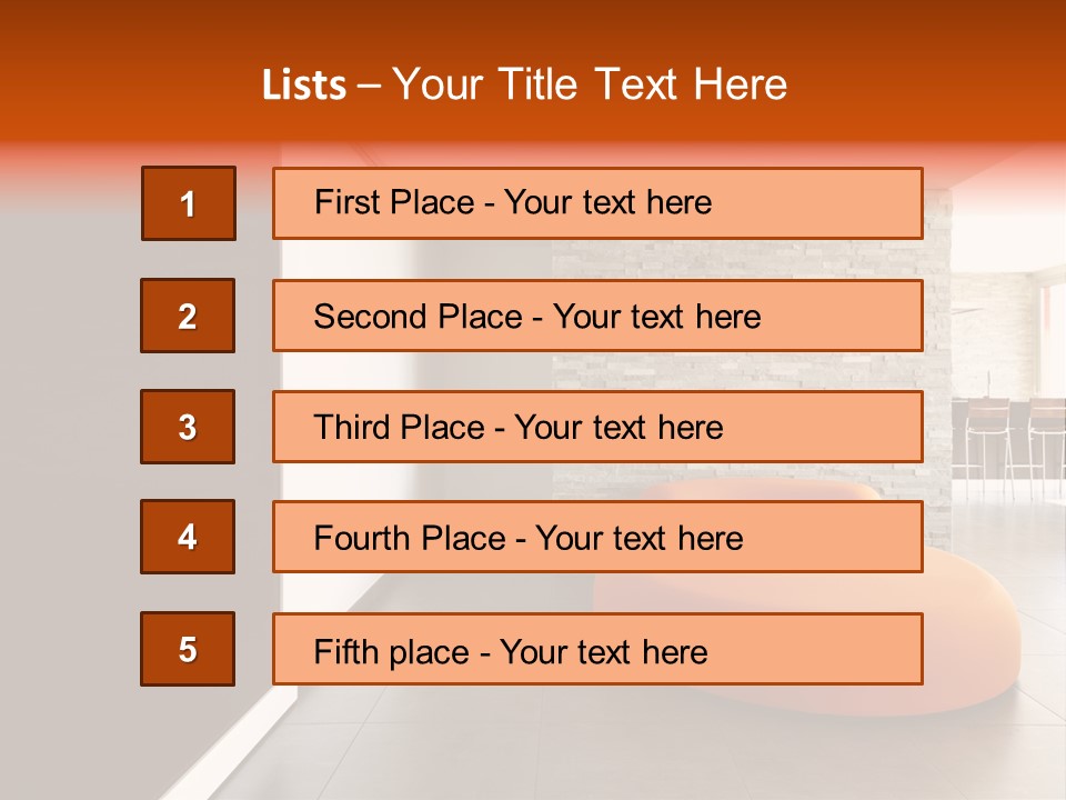 Comfortable Passage Furnished PowerPoint Template
