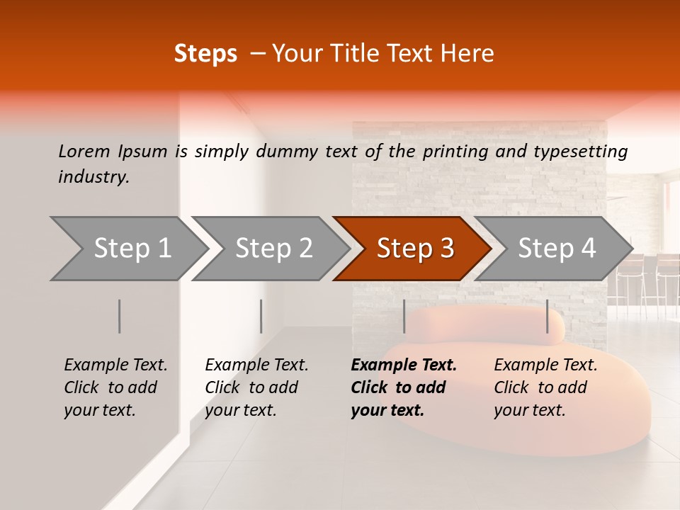 Comfortable Passage Furnished PowerPoint Template