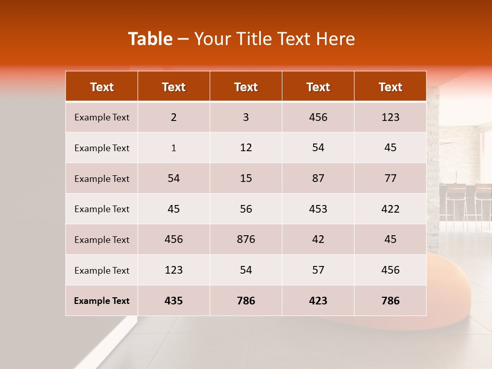 Comfortable Passage Furnished PowerPoint Template