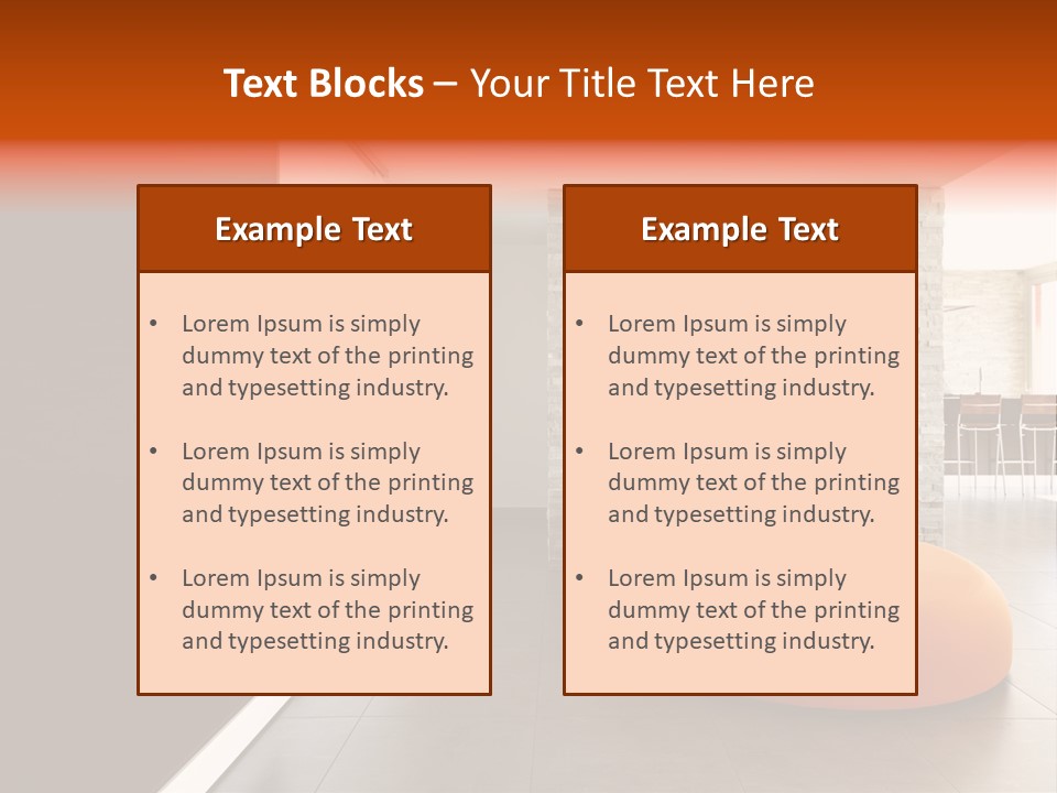 Comfortable Passage Furnished PowerPoint Template