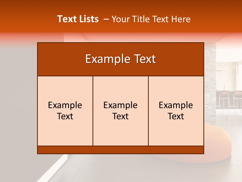 Comfortable Passage Furnished PowerPoint Template