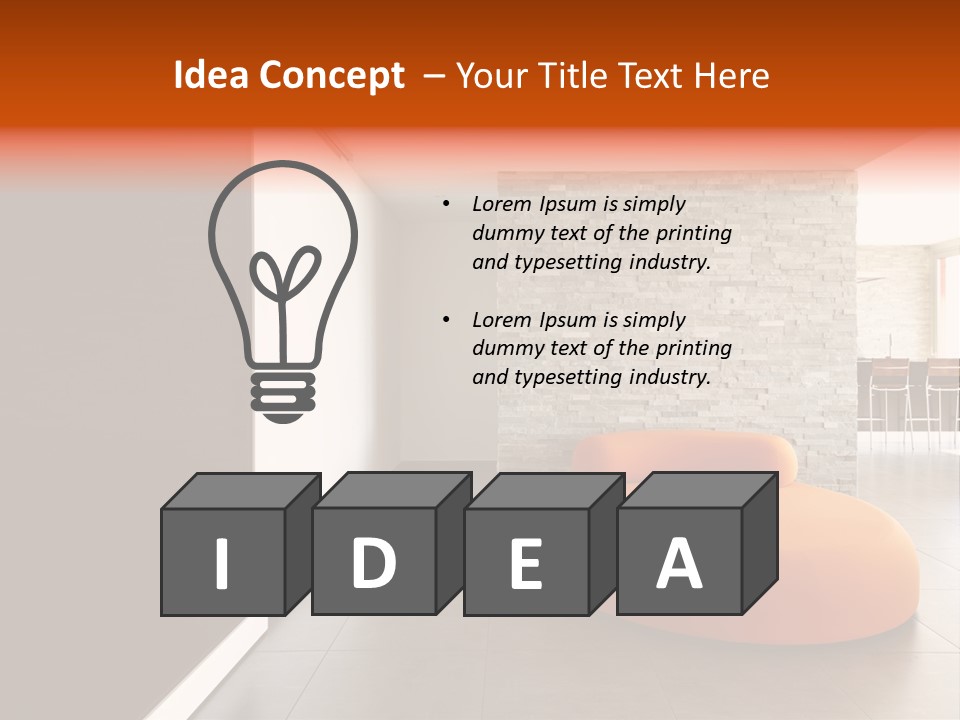 Comfortable Passage Furnished PowerPoint Template