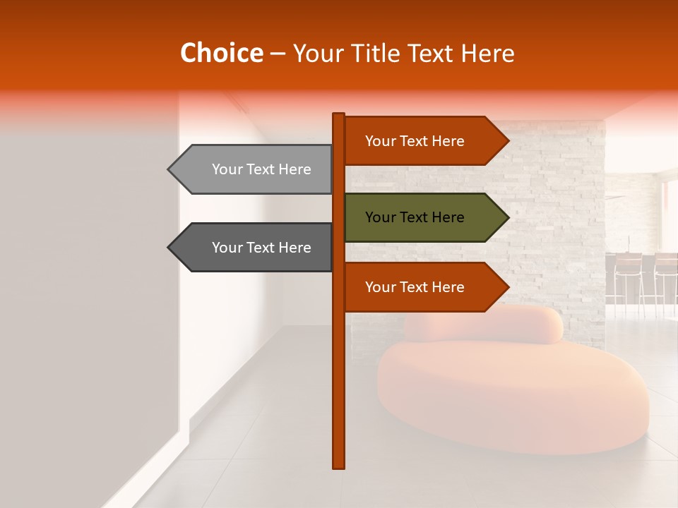 Comfortable Passage Furnished PowerPoint Template