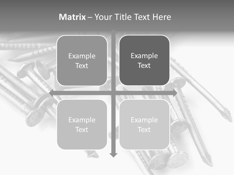 Detail Metallic Plank PowerPoint Template