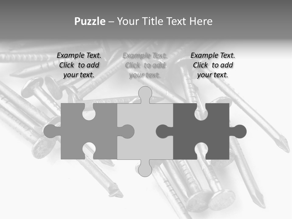 Detail Metallic Plank PowerPoint Template