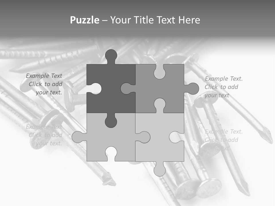 Detail Metallic Plank PowerPoint Template