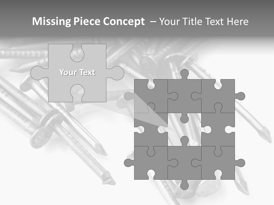 Detail Metallic Plank PowerPoint Template