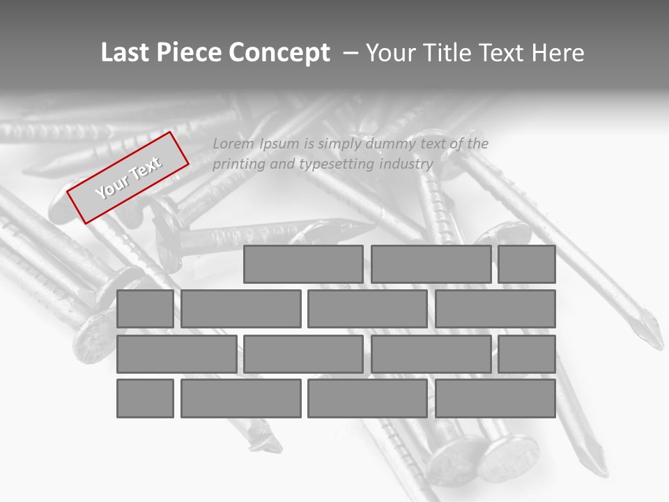 Detail Metallic Plank PowerPoint Template