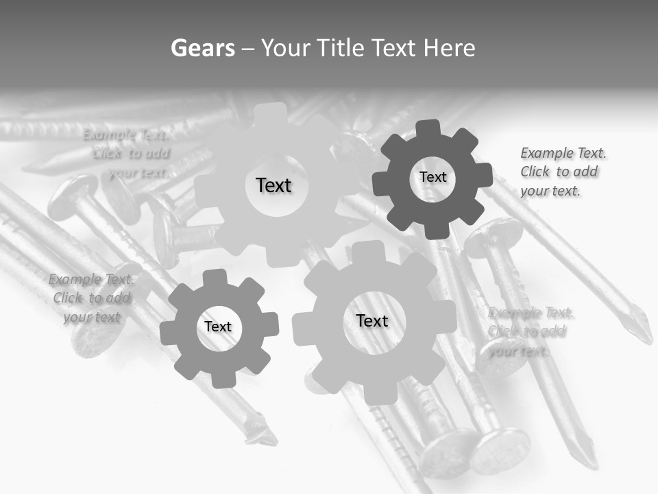 Detail Metallic Plank PowerPoint Template