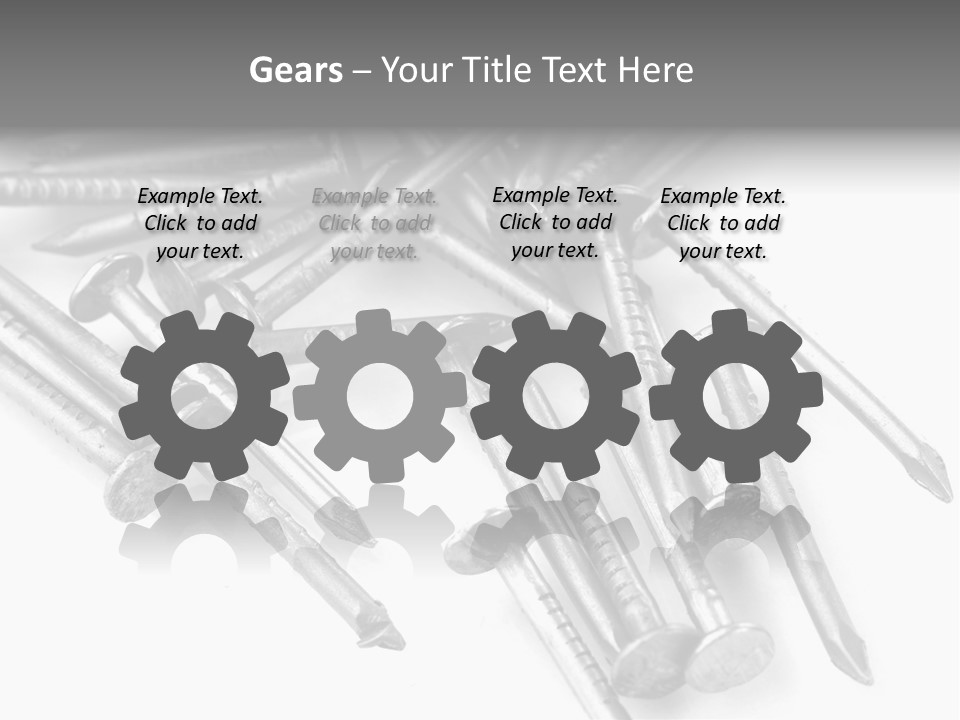 Detail Metallic Plank PowerPoint Template