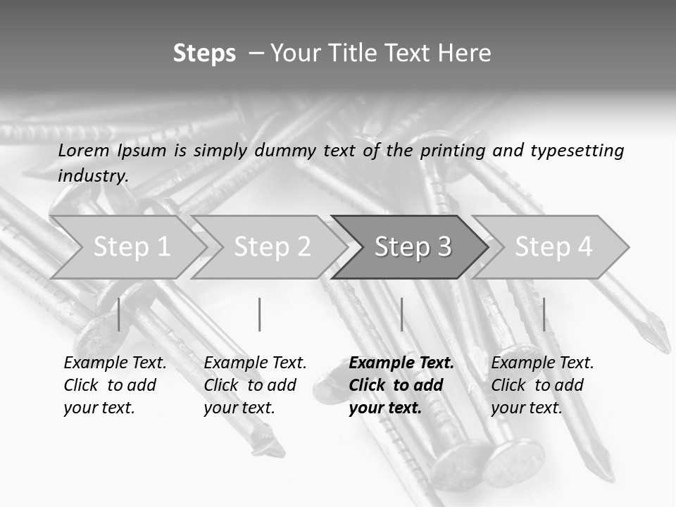 Detail Metallic Plank PowerPoint Template