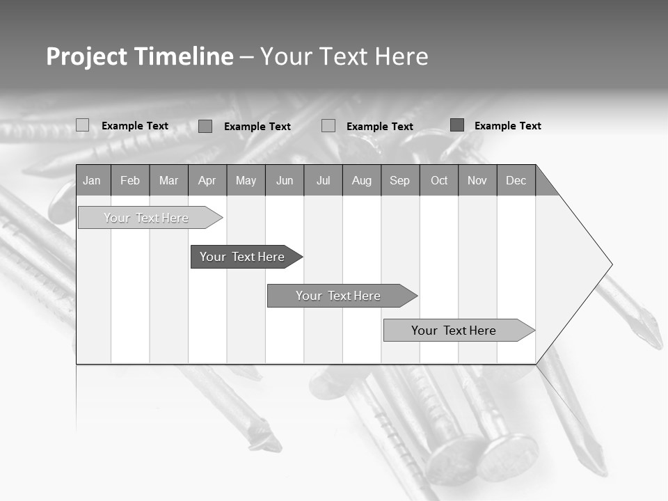 Detail Metallic Plank PowerPoint Template