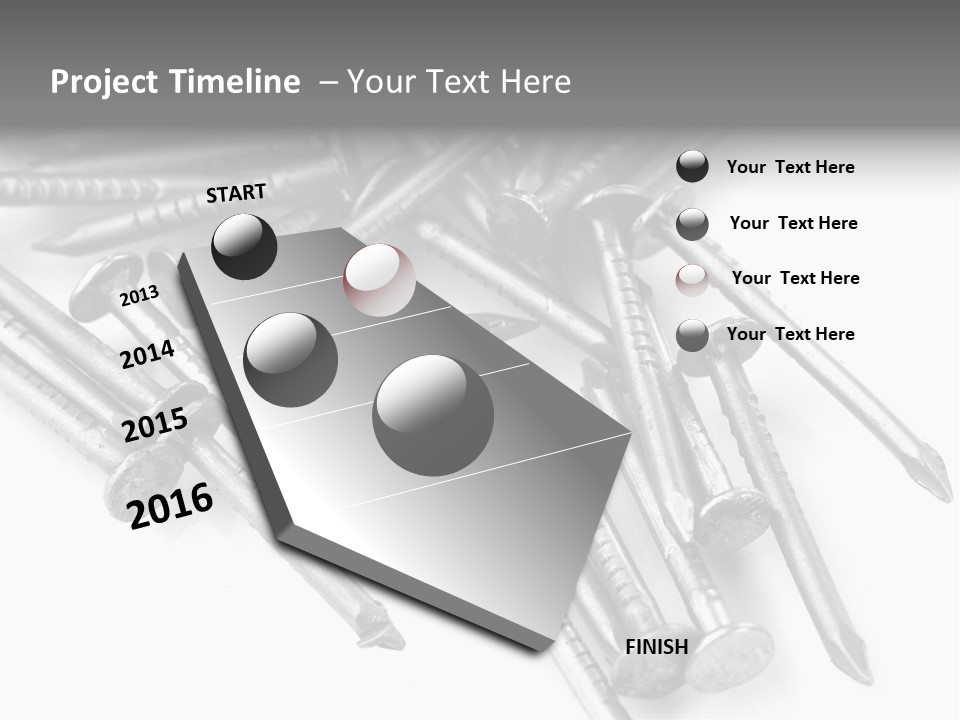 Detail Metallic Plank PowerPoint Template
