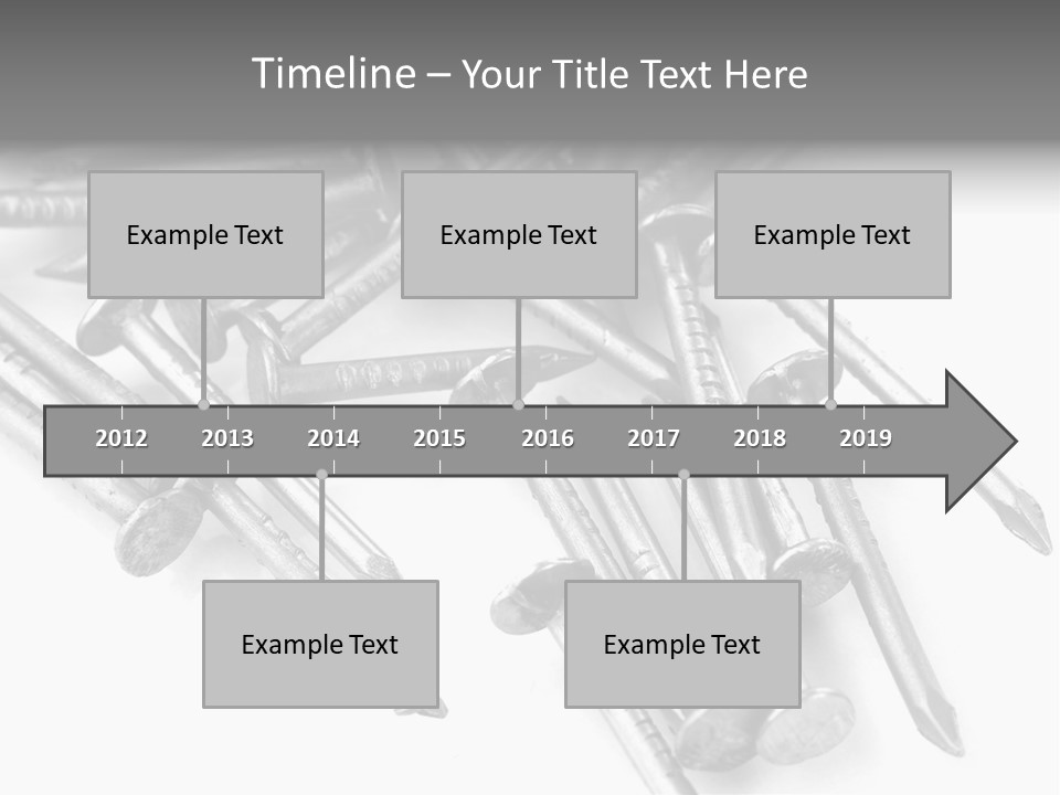 Detail Metallic Plank PowerPoint Template