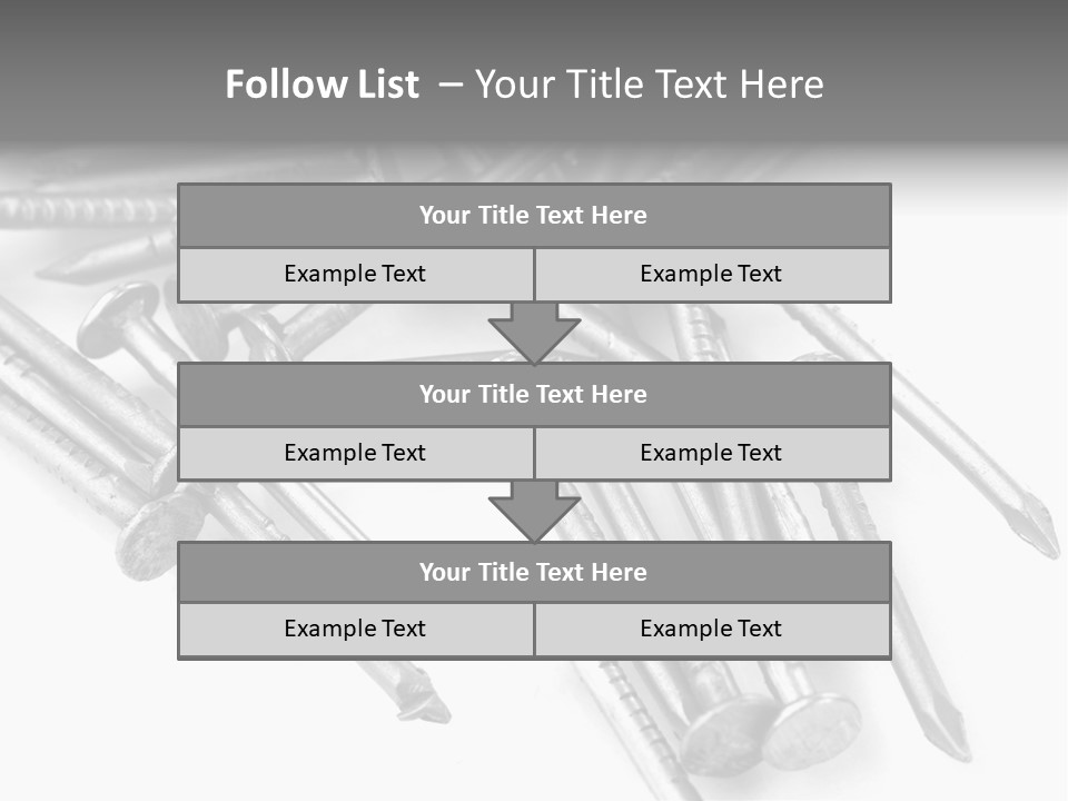 Detail Metallic Plank PowerPoint Template
