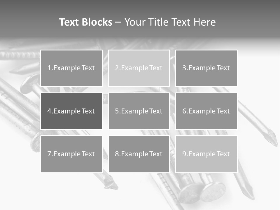 Detail Metallic Plank PowerPoint Template