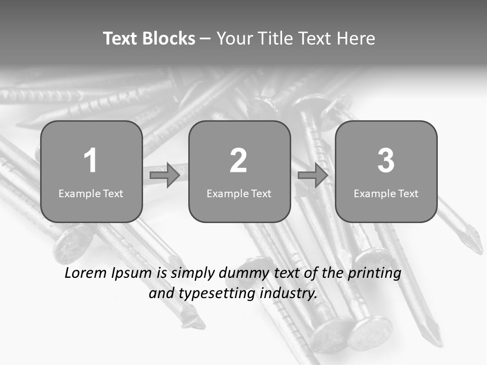 Detail Metallic Plank PowerPoint Template