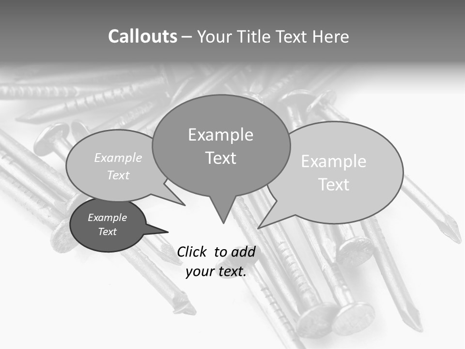 Detail Metallic Plank PowerPoint Template