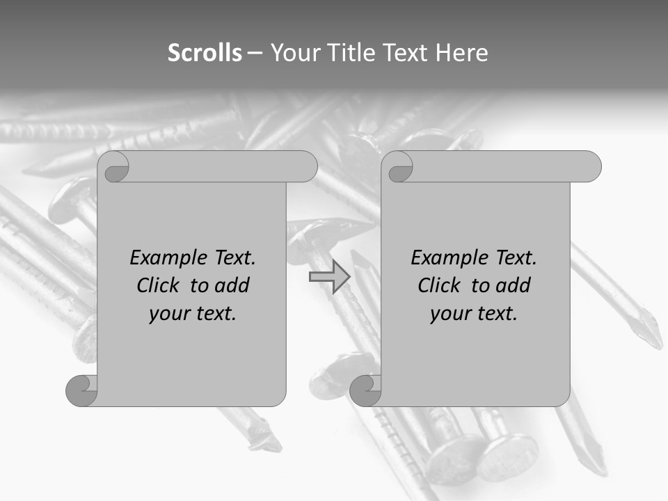 Detail Metallic Plank PowerPoint Template