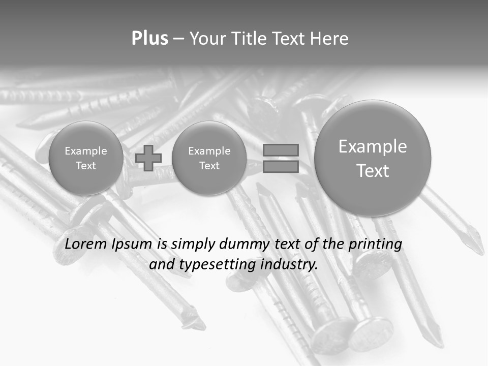 Detail Metallic Plank PowerPoint Template