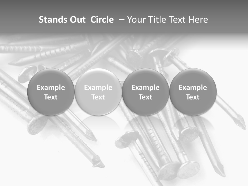 Detail Metallic Plank PowerPoint Template