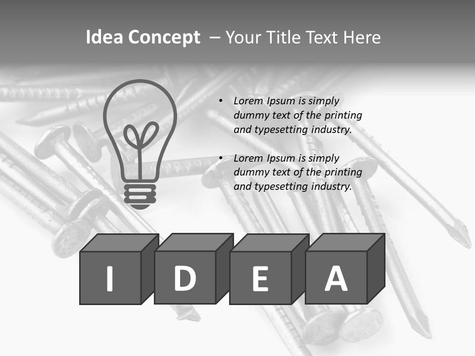 Detail Metallic Plank PowerPoint Template