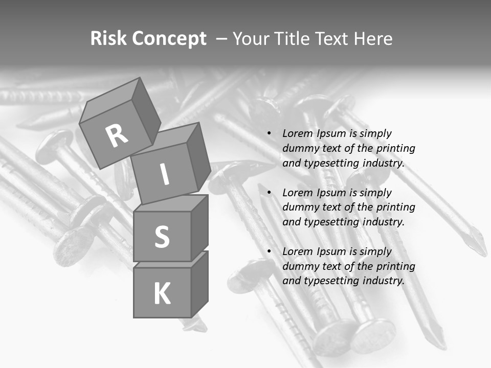 Detail Metallic Plank PowerPoint Template