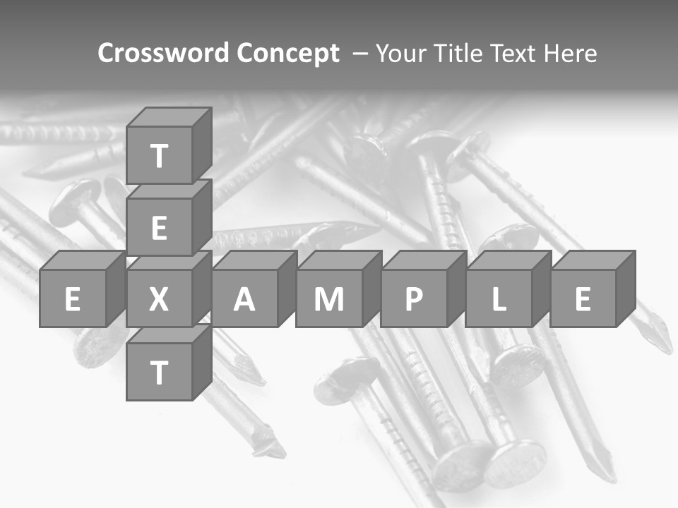 Detail Metallic Plank PowerPoint Template