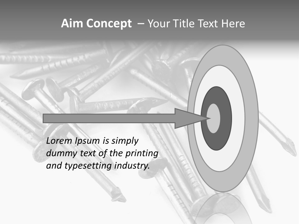 Detail Metallic Plank PowerPoint Template