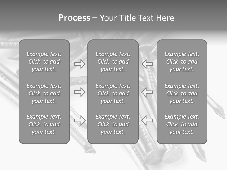 Detail Metallic Plank PowerPoint Template