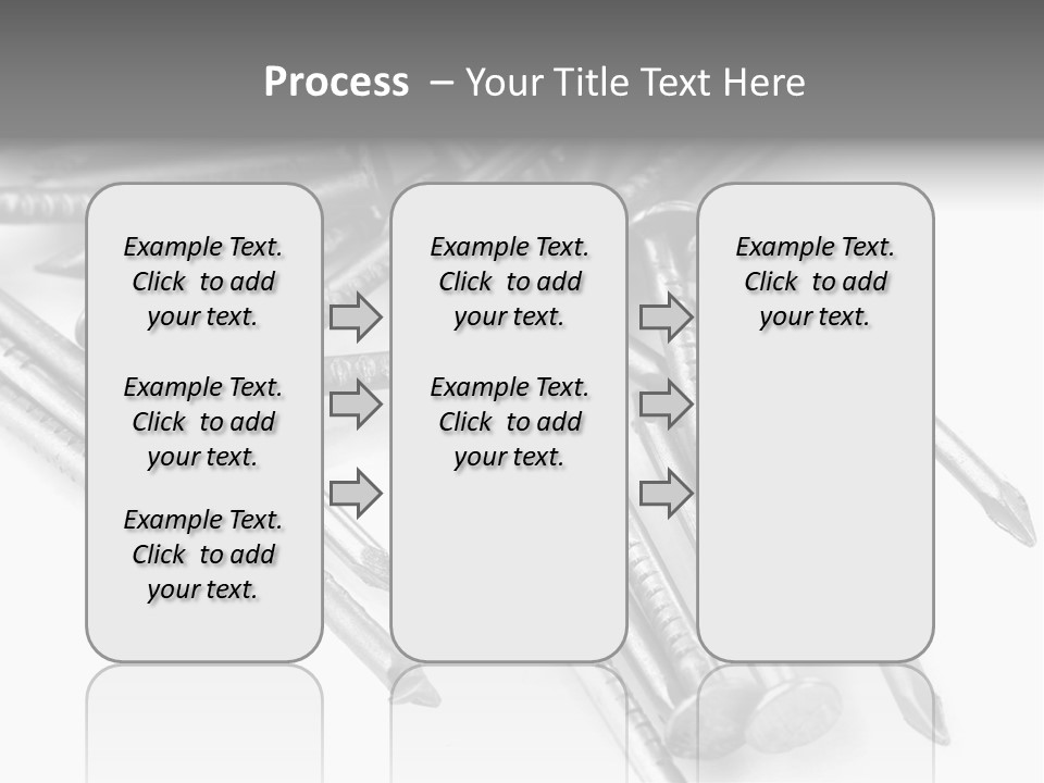 Detail Metallic Plank PowerPoint Template
