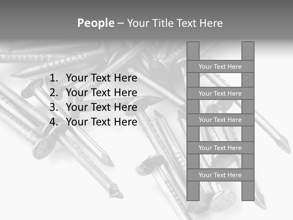 Detail Metallic Plank PowerPoint Template