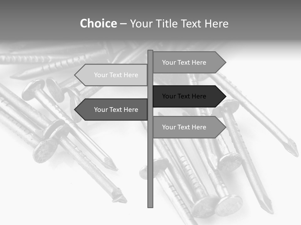 Detail Metallic Plank PowerPoint Template