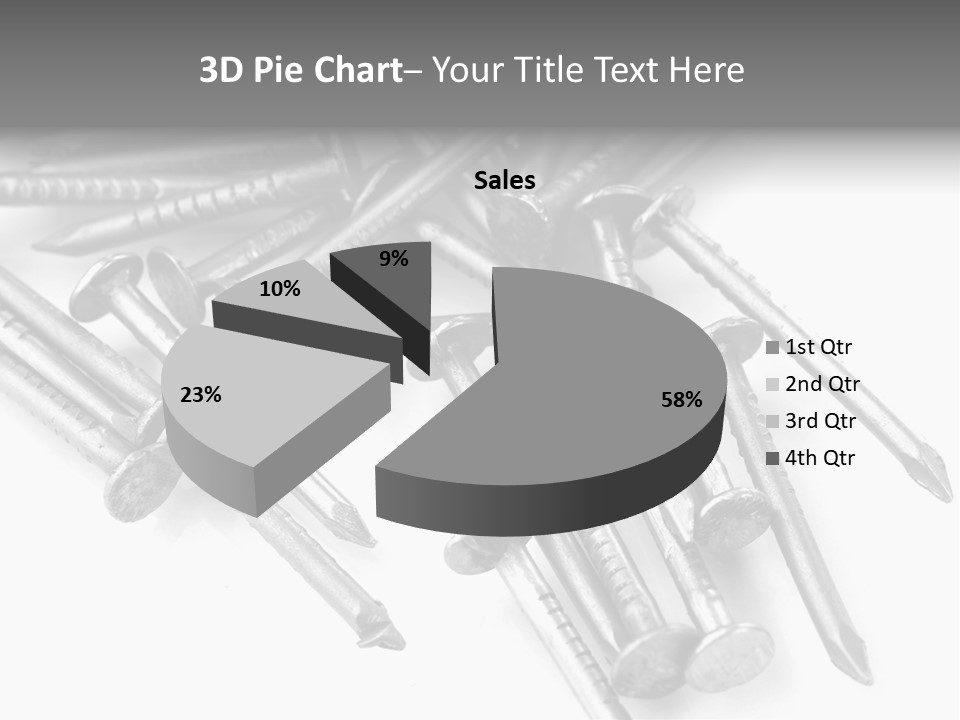 Detail Metallic Plank PowerPoint Template