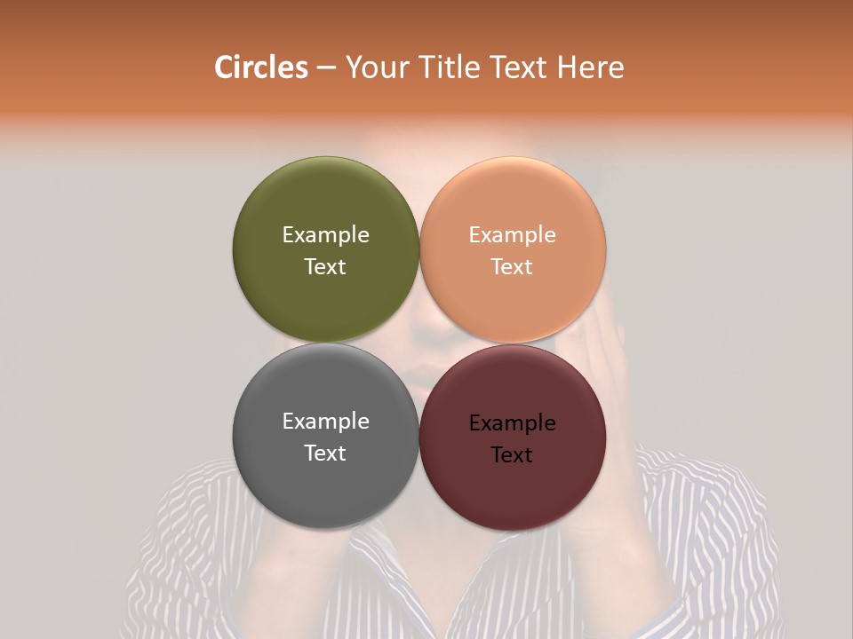 Emotional Stress Head And Shoulders Sadness PowerPoint Template