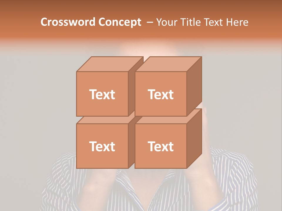 Emotional Stress Head And Shoulders Sadness PowerPoint Template