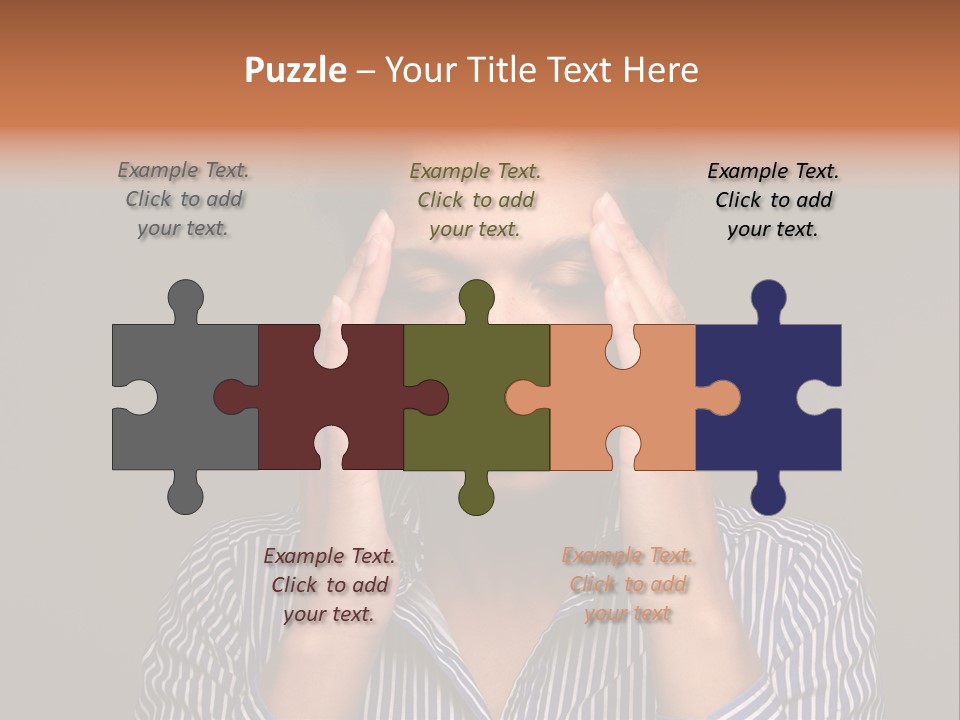 Emotional Stress Head And Shoulders Sadness PowerPoint Template