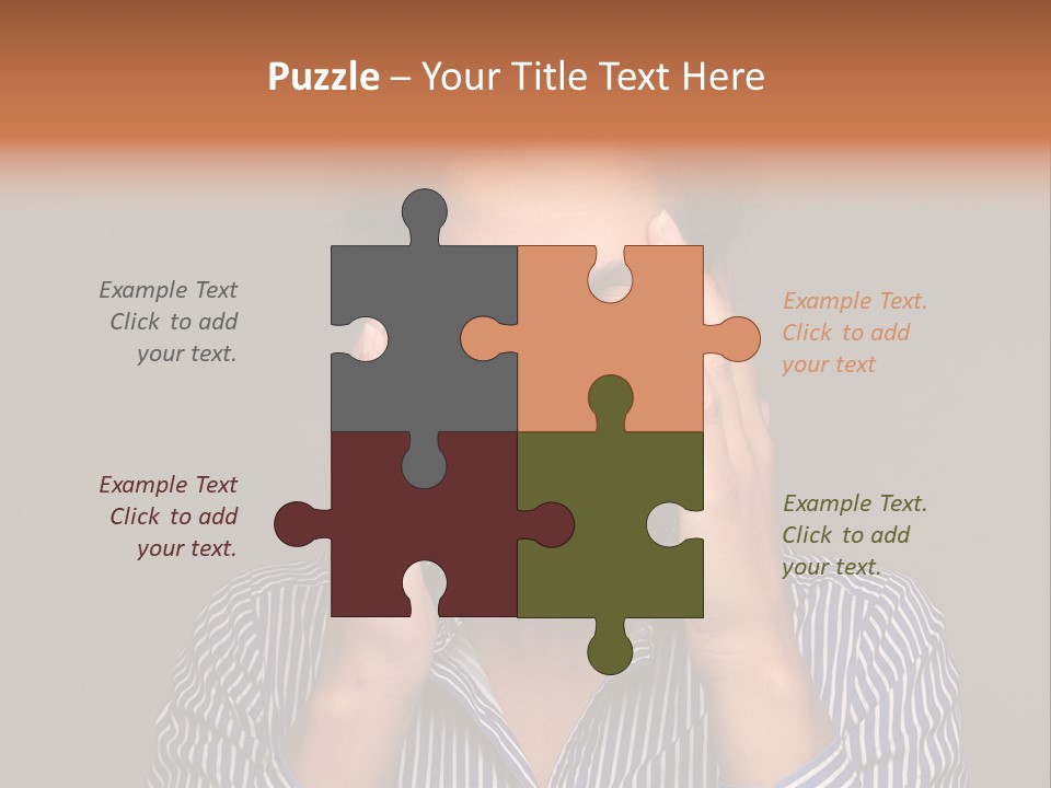 Emotional Stress Head And Shoulders Sadness PowerPoint Template