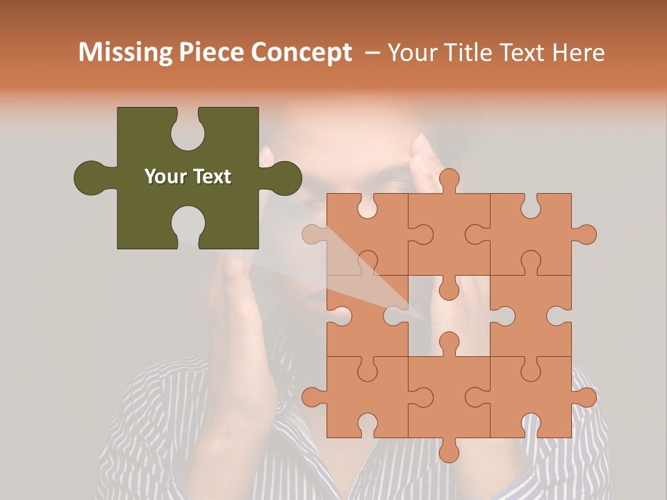 Emotional Stress Head And Shoulders Sadness PowerPoint Template