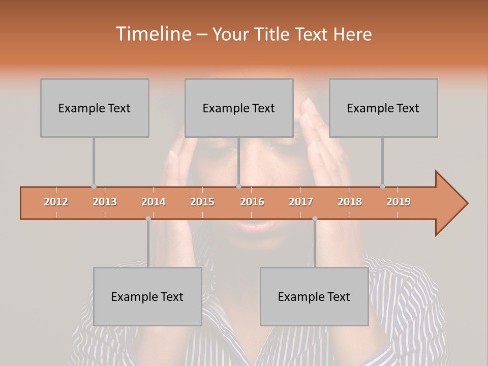 Emotional Stress Head And Shoulders Sadness PowerPoint Template