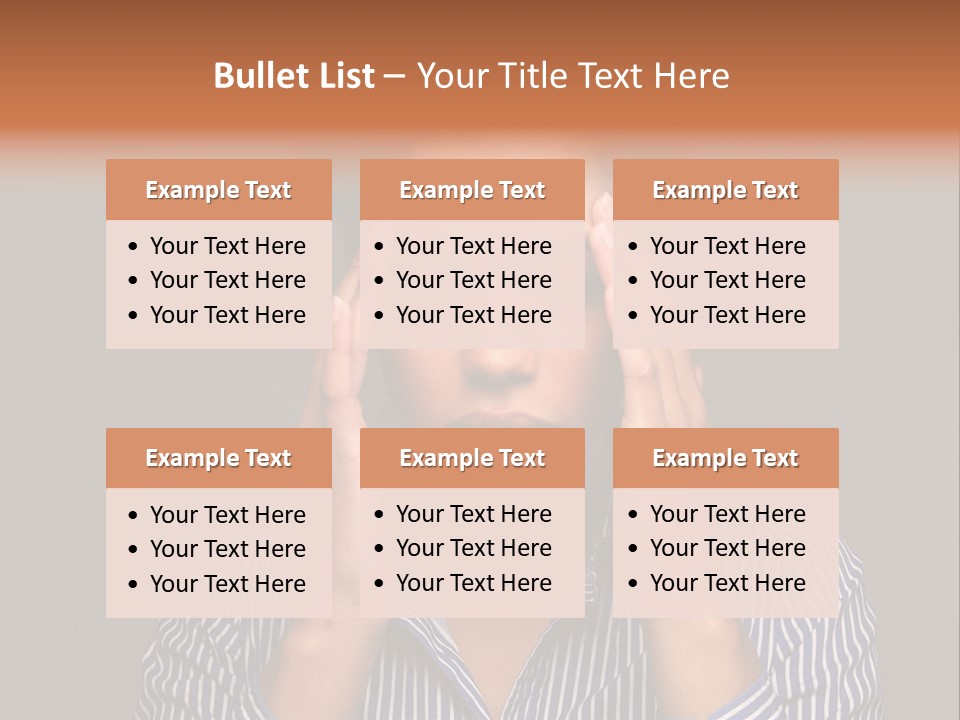 Emotional Stress Head And Shoulders Sadness PowerPoint Template