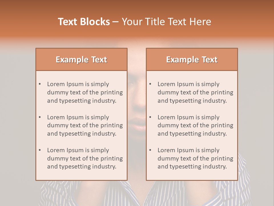 Emotional Stress Head And Shoulders Sadness PowerPoint Template