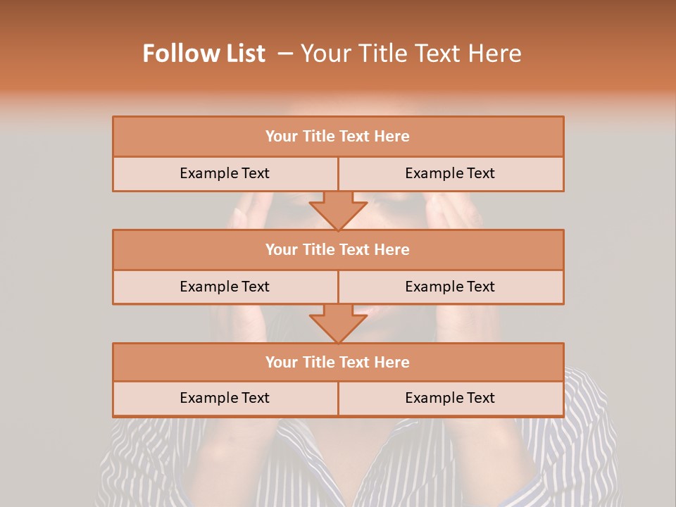 Emotional Stress Head And Shoulders Sadness PowerPoint Template